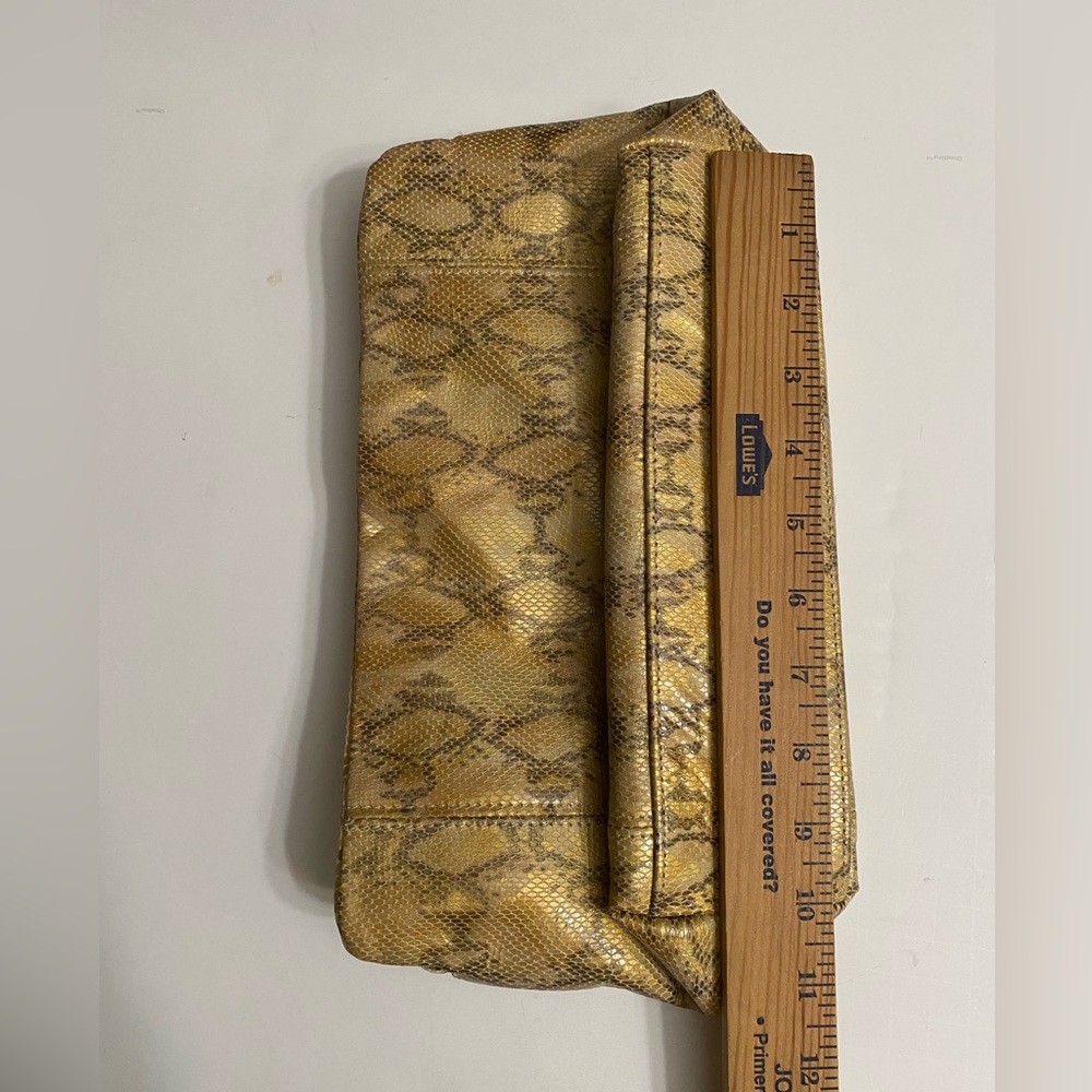 Cache Shoulder Bag Faux Python Leather Snake Print - image 5